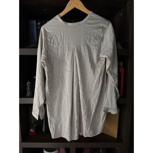 NWT Nouvelle Silk 95 Montenegro Tunic In Dolphin Grey Size Small - Picture 4 of 10